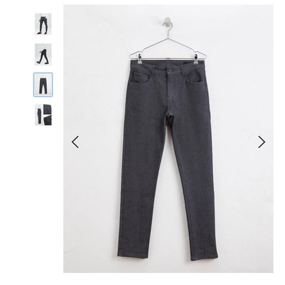 ASOS Raw "Smart" Skinny Denim, 30x32, Dark Grey - Picture 2 of 3